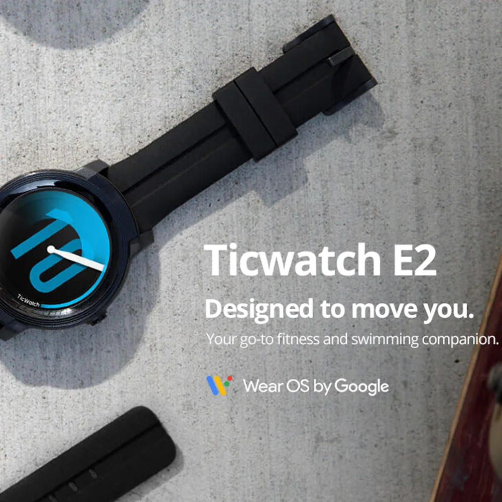 Ticwatch E2, gps, умные часы, спортивные часы, 5 АТМ, водонепроницаемые, для плавания, умные часы, фитнес, Bluetooth, умные часы, WiFi, Android, одежда