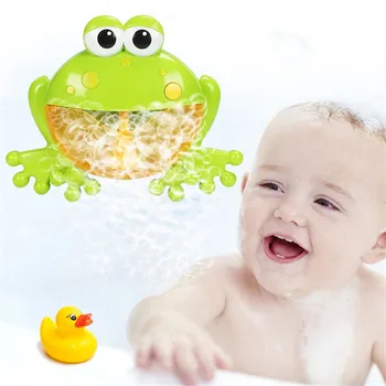 Bubble Machine Crabs Frog Music Kids Funny Bath Toy Bathtub Soap Machine Automatic Bubble Maker Baby Bathroom Toy for Children 1