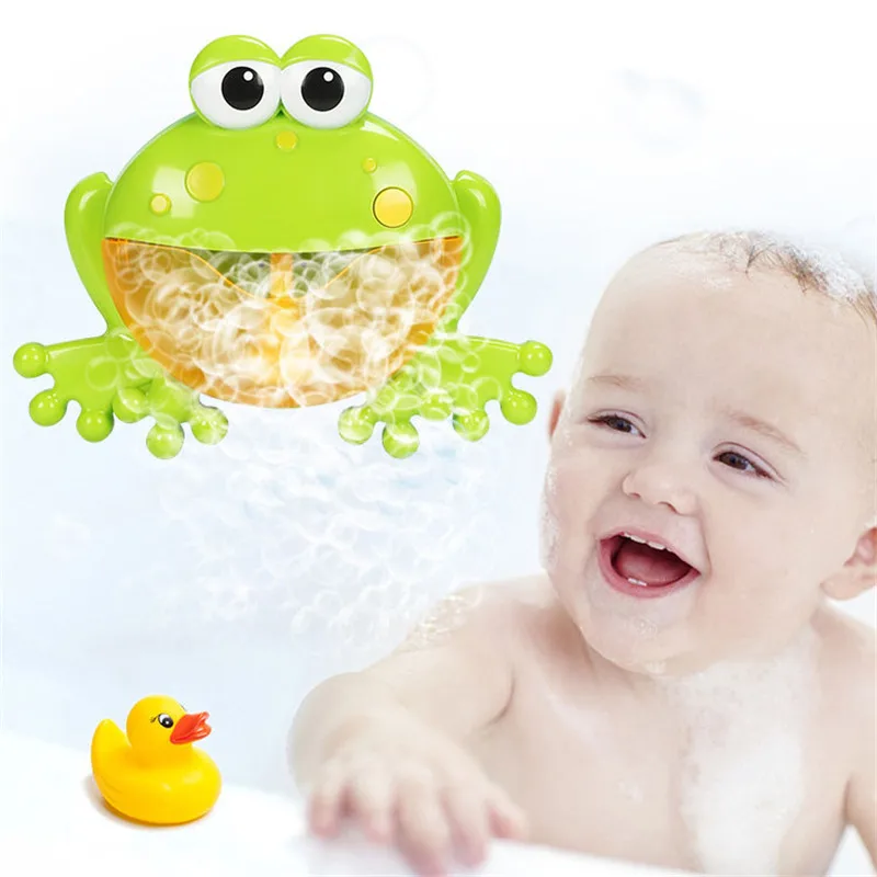 Baby Bath Toys Bubble Machine Crabs Frog Automatic Bath Bubble