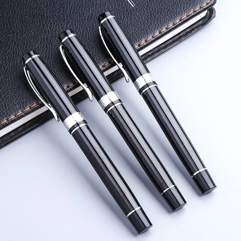 

Korean Cute Metal Black Gel Pen Custom Logo 0.5mm Ballpen Stationery School Office Supply Accessory Thing Writing Stationary Bts