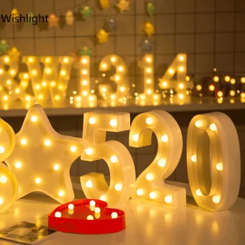 

Night Light DIY 26 English Letter Lights Luminous LED Letter LED Birthday Proposal Symbol Modeling Lights Wedding Night Light
