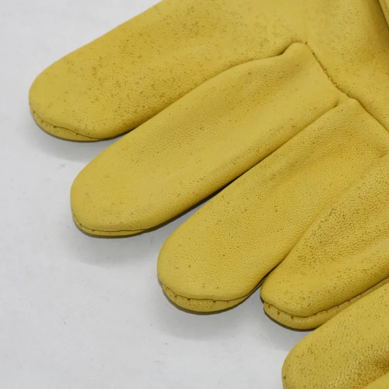 1 комплект Пчеловодства Перчатки защитные рукава дышащая желтая сетка белая овчина и ткань для Пчеловодства Перчатки для пчеловодства