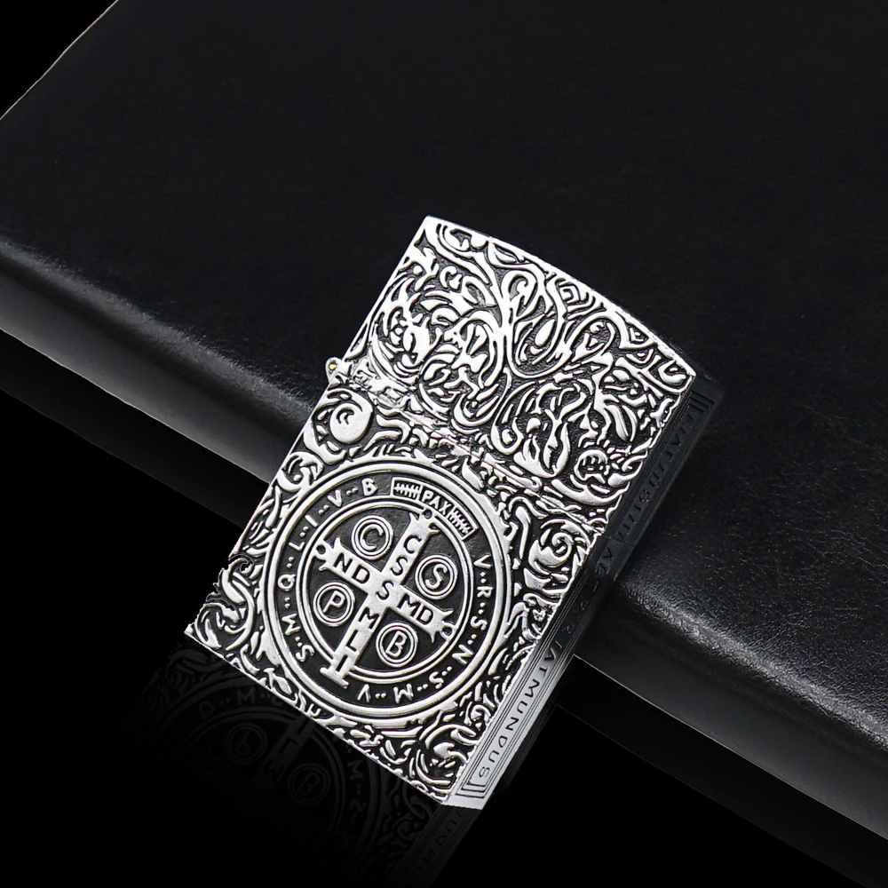Silver 3 Винтажная керосиновая Зажигалка Zorro, латунная металлическая медная Зажигалка для сигарет, керосиновые зажигалки, аксессуары для курения, подарки - Цвет: Silver 3