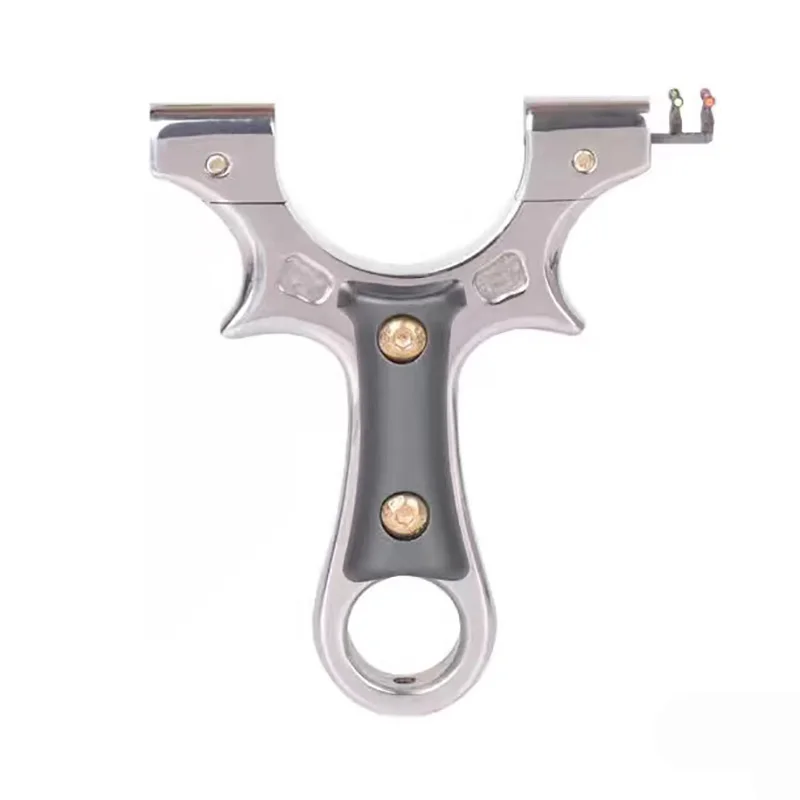 Esportes ao ar Faixa de Borracha Inoxidável Mini Estilingue Caça Catapulta Livre Plana Tiro Sling Shot Aço 9 Aço inoxidável mini estilingue caça catapulta esportes