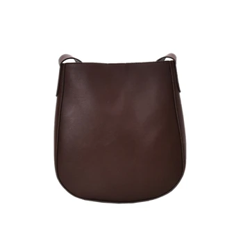 

Autumn and Winter Retro Shoulder Messenger Bag Wide Bucket Bucket Bag Large Capacity