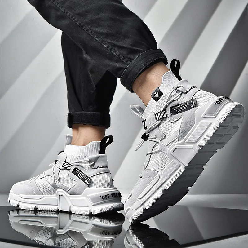 

Dad Shoes Men's INS Fashion 2019 New Style Winter Network Red huo gang-Style Fashion Shoes Casual Sports Hight-top Board Shoe