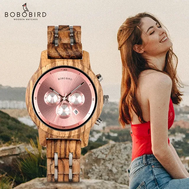 BOBO BIRD Simple Wood Women Watches reloj mujer Miyota Quartz Movement Ladies Clock Custom Wristwatch Great Gift with Wooden Box 1