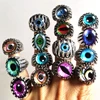 Sparking 20/50pcs Wholesale Mix Eye Ring Unique Design Evil Eye Silver Plated Tone Ring Vintage Men Women Punk Jewelry New 4