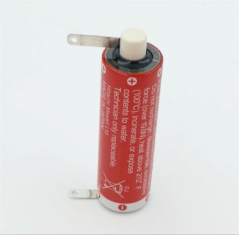 5pc iconstel for MAXELL ER6C AA 3.6V 1800mah Chloride battery with Horned Japan original PLC industrial battery