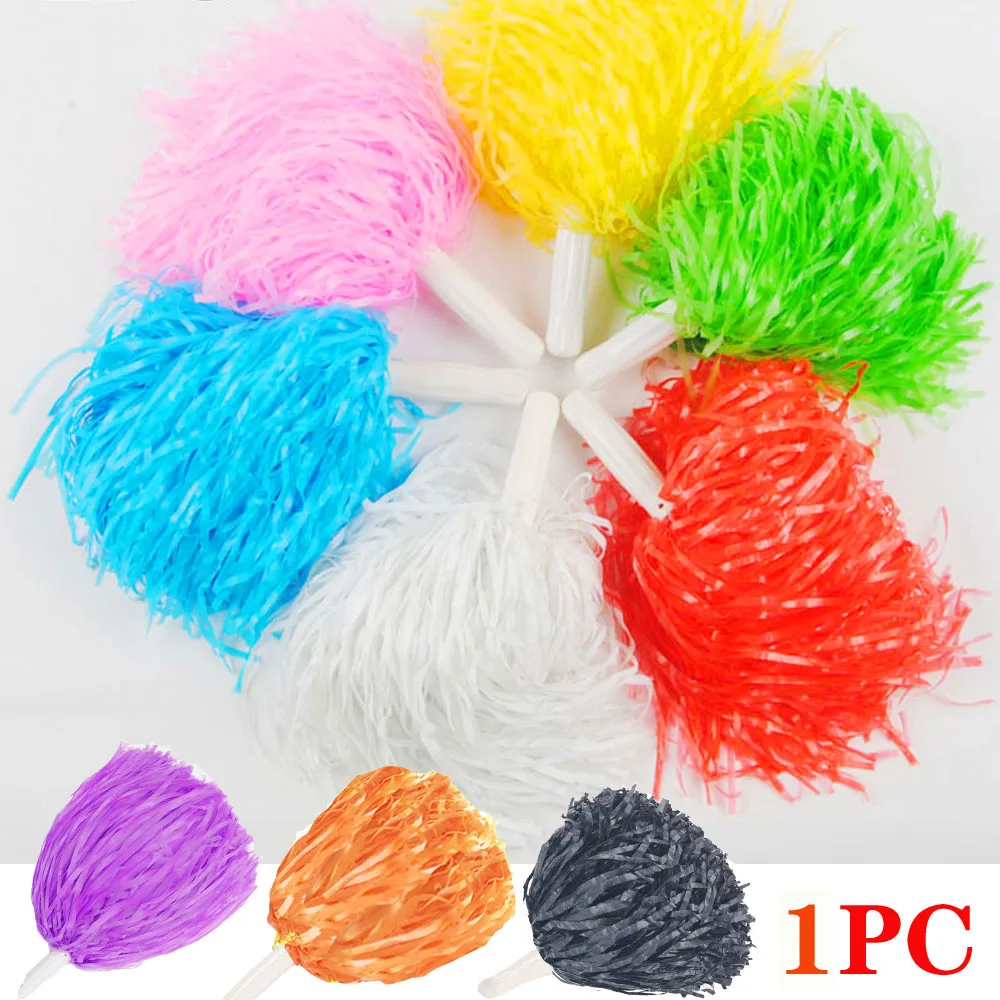 

1PCS Cheering pompom Flower Cheerleaders Took Ball Bouquet Cheerleaders Hand Flowers Rings and Plastic for Sports Match