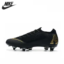 NIKE Mercurial Superfly VI Vapor VII Elite SG AC39-45 футбольная обувь Flyknit черные золотые спортивные кроссовки мужские футбольные бутсы