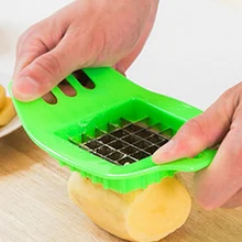 Высокое качество бытовой картофель слайсер Резак Овощной фруктовый слайсер измельчитель картофель фри резак Новое поступление случайный