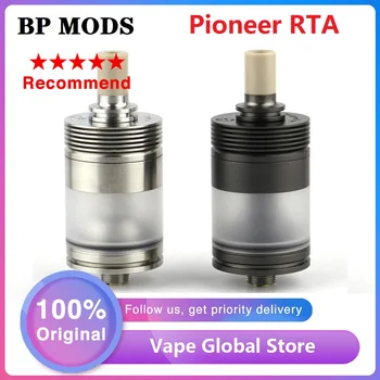 

Original BP MODS Pioneer RTA Atomizer with 2ml/3.7ml Capacity & Dual Airflow Contorl Chimney Straight Design Vape Tank vs Zeus X