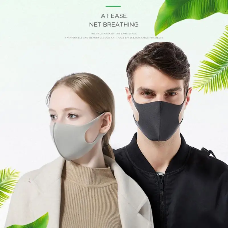 

3Pcs Washable Mask 3 Layers PM2.5 Activated Carbon Protective Dust Mask Media Soft for mouth Antidust Cycling mask