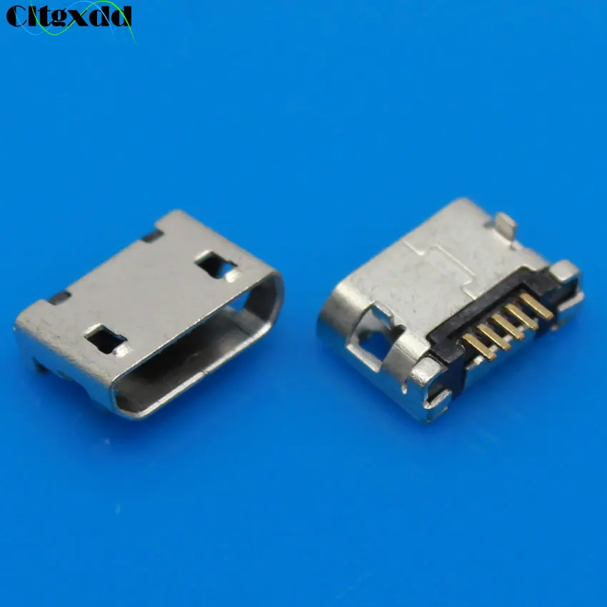 Cltgxdd 1 шт. Micro USB Jack 5 Pin Плоский DIP хвост разъем Micro USB зарядный порт для samsung lenovo Huawei ZTE htc и т. Д