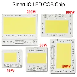 30 Вт/50 Вт/100 Вт/150 Вт/200 Вт вход умный IC драйвер Белый высокое мощность теплый белый 220-240 В светодиодный чип интегрированный оптом для
