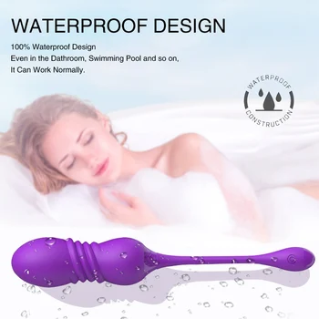 Bullet Vibrator Thrusting G-Spot Simulator Vaginal ball Anal Plug Vibrating Love Egg Masturbator Sex Toys For Women Adults Toys 5