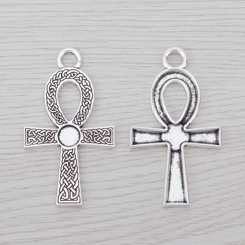 15x Tiny Cross Charms for Necklaces Religious Small Pendant Earring Supplies