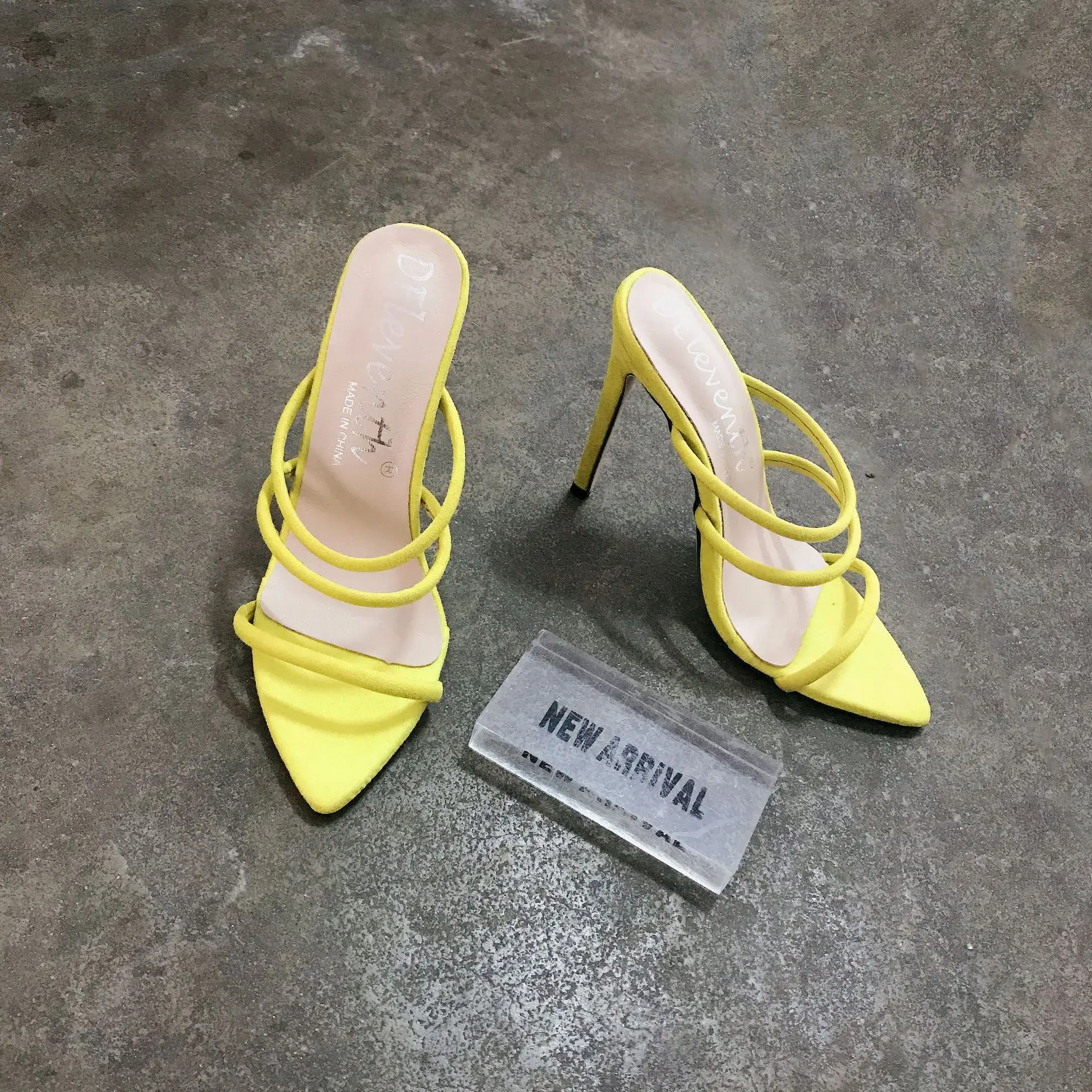 yellow LTARTA/ г., летние женские модные сандалии популярные яркие ажурные туфли на высоком каблуке в римском стиле, женская обувь больших размеров 43 ZL-601 - Цвет: yellow