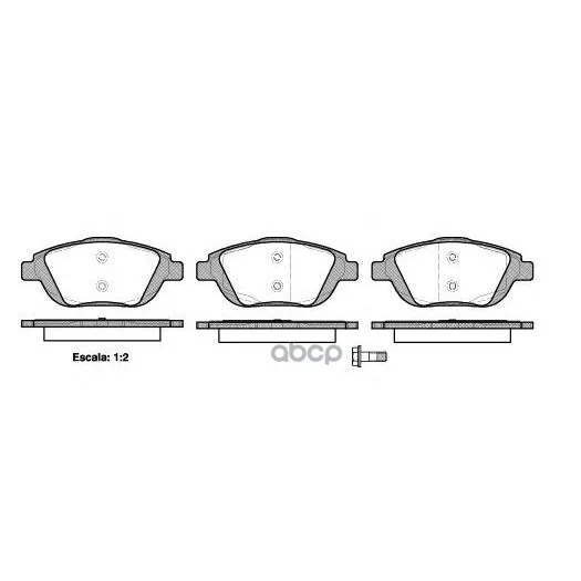1392 00_!Колодки Дисковые П Citroen C3 Picasso 1.4-1.6i/1.6hdi 09 Remsa 139200 Remsa арт. 139200