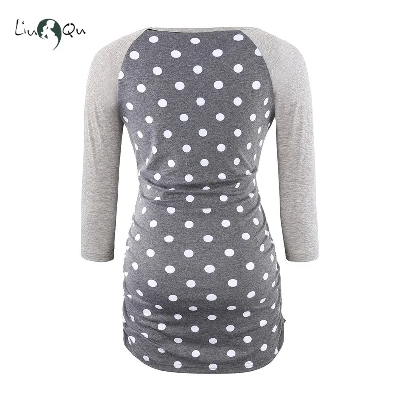 Maternity Clothes 3/4 Sleeve Pregnancy T-Shirt Womens Clothing Floral Casual Comfortable Pregnant Clothes Vetement Femme