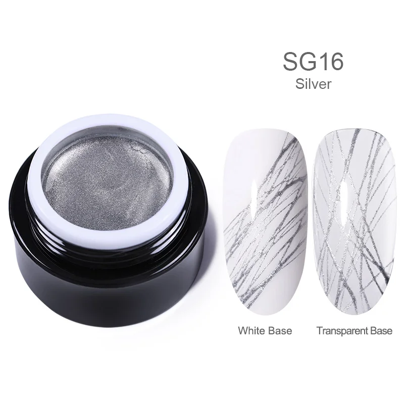 BP-SG16 BORN PRETTY, 5 мл, гель для рисования ногтей, лак, краска для ногтей, лак для ногтей, толстая упругая краска, УФ-гель, впитывающий паучий гель - Цвет: BP-SG16