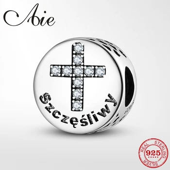 

925 Sterling Silver happiness Bible Seven Virtues Dazzling CZ beads Fit Original European Charm Bracelet For Family Mother gift