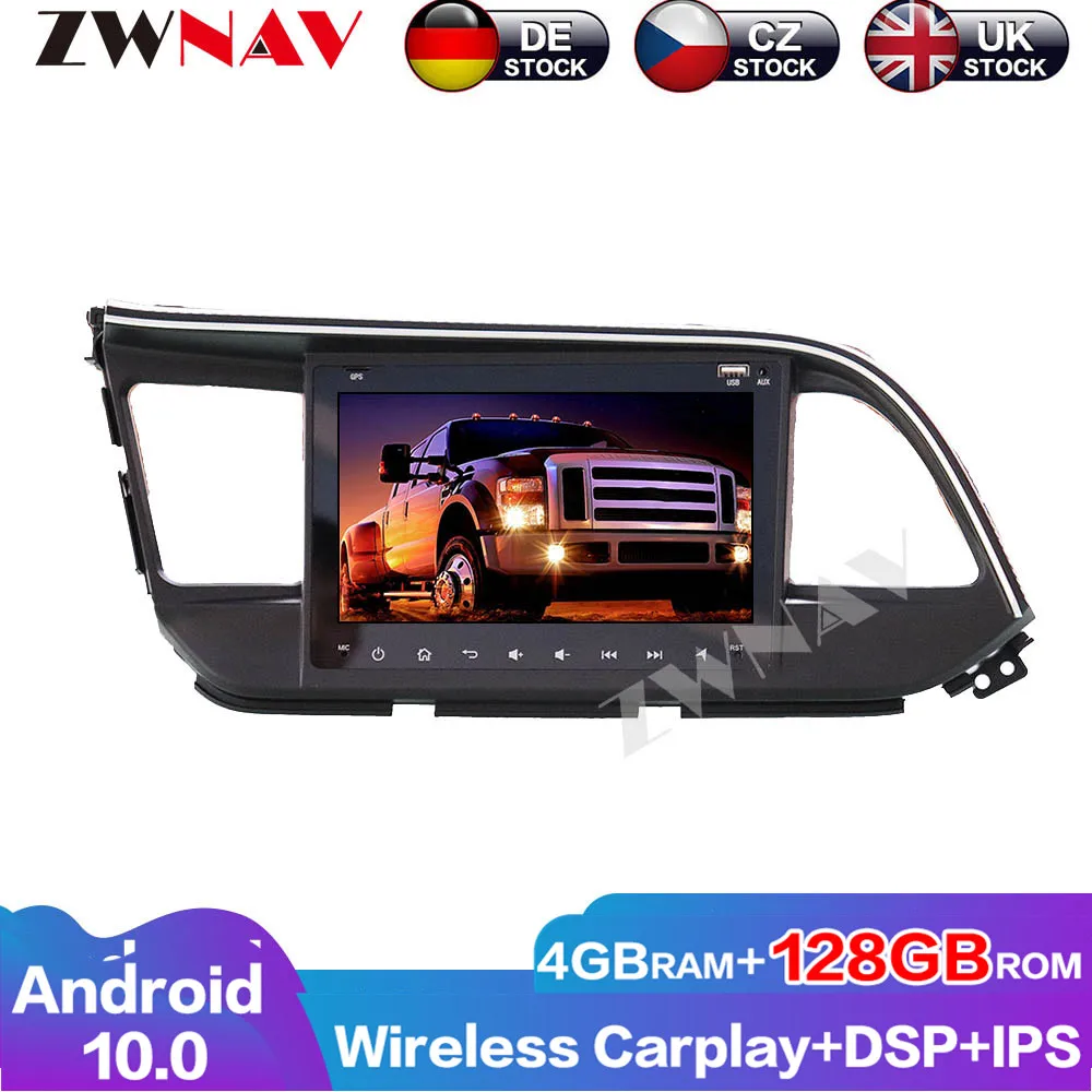 

Android10 128G Car GPS DVD Player Touch Screen Auto Radio DSP Audio Navigation For Hyundai Elantra 2019 Multimedia Head Unit