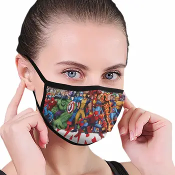 

3D Printing Avengers PM2.5 Filter Mouth Foam Mask Funny Ladies/mens Filter Air Mask The Avengers Stickers Women/men Mask