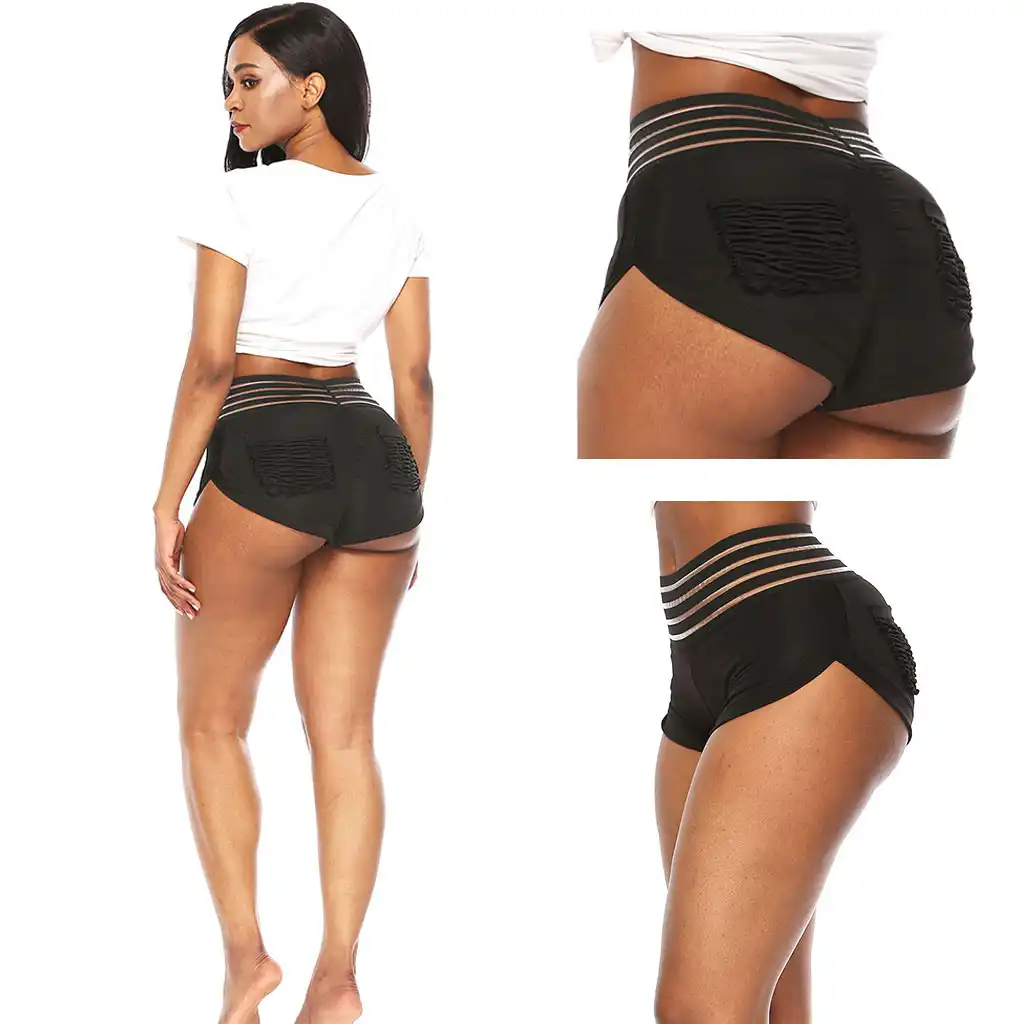 ruched yoga shorts