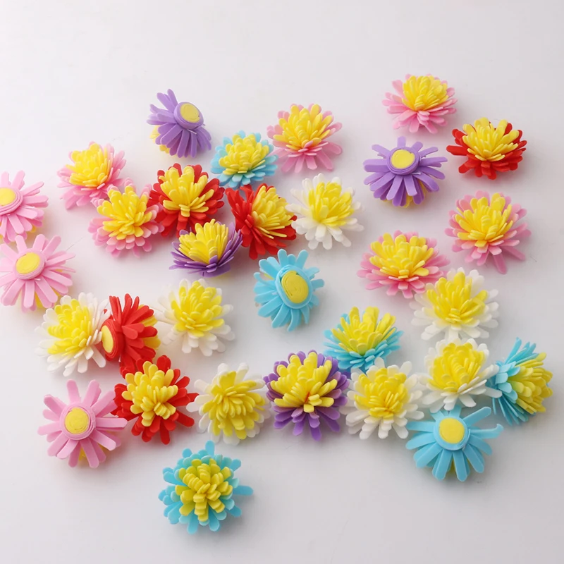 

200 Pcs/Bag 5 Cm PE Chrysanthemum Foam Bear Heads Artificial Flowers Cheap for Home Wedding Decoration DIY Wreath Bride Bouquet