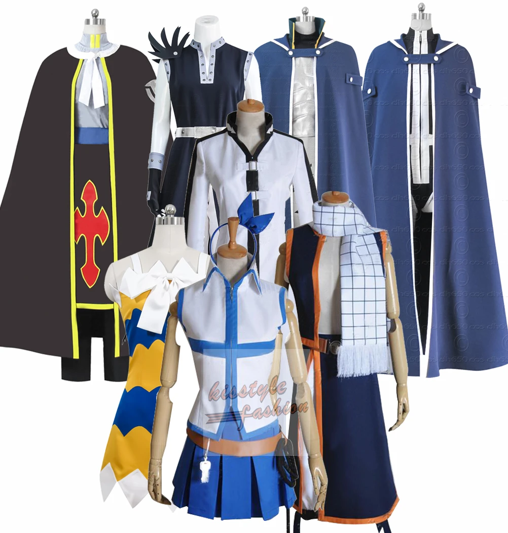 

Fairy Tail Lucy Heartfilia Jellal Fern andes Natsu Dragneel Group of Characters Clothes Cosplay Costume,Customized Accepted