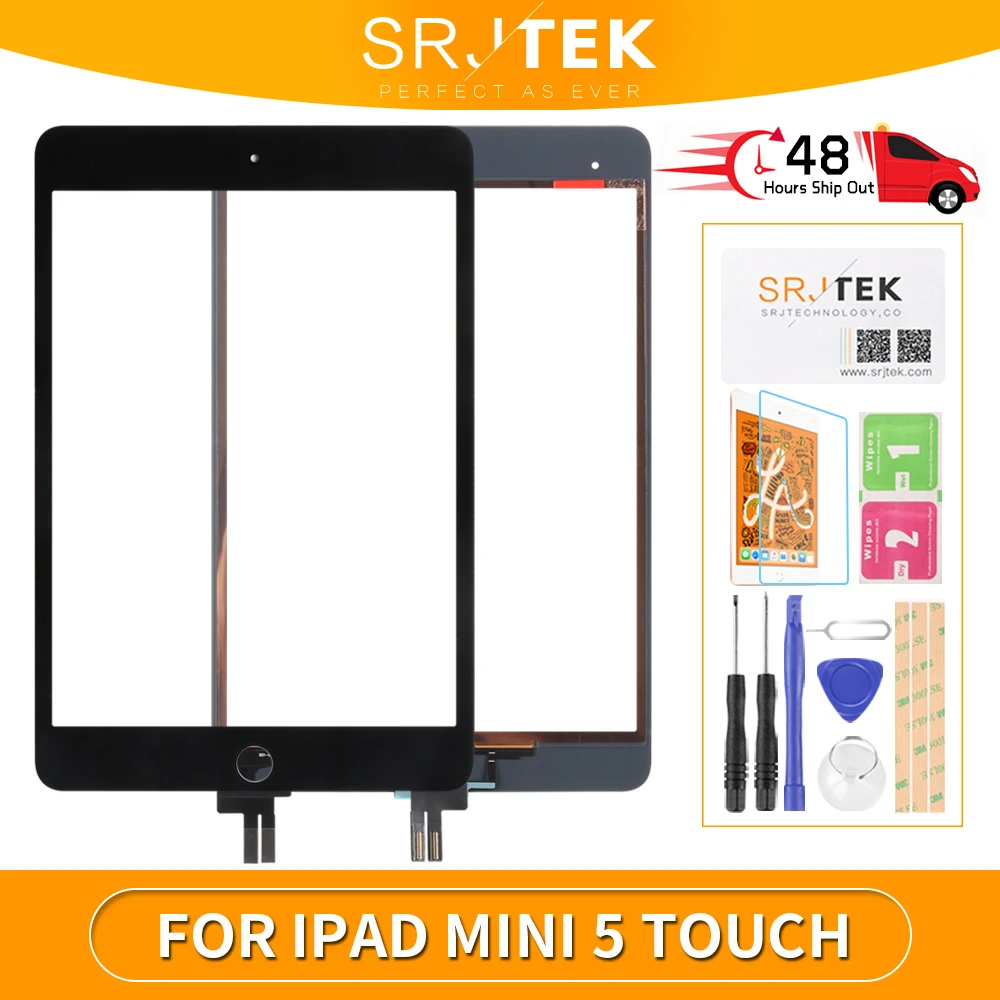 Для iPad Mini 5 сенсорный экран Mini5 5-го поколения дигитайзер для 2019 Стекло Замена A2124