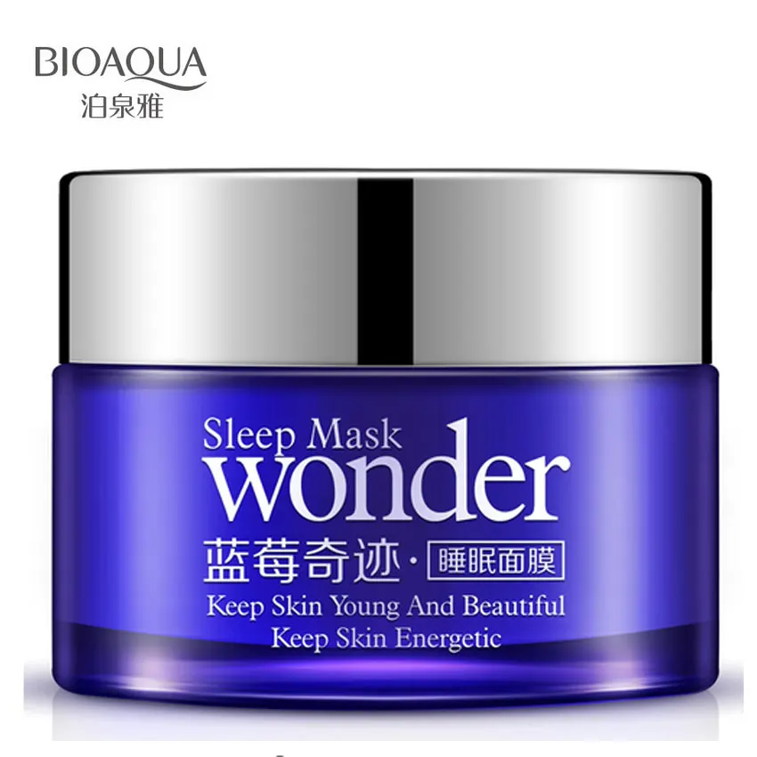 

BIOAQUA Wonder Natural Blueberry Sleeping Mask for Acne Winter Hydrating Oil Control Bright Skin Keep Young Beauty Energy