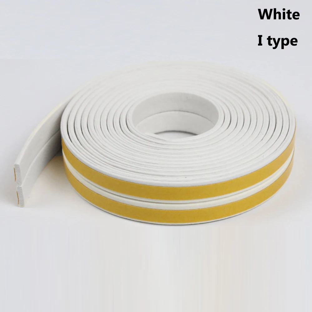 type2 White 1 предмет 5/10 м окна двери звукоизоляционные анти столкновение с защитой от пыли, самоклеющиеся пломбы прокладки пены Excluder для Аппаратные средства - Цвет: type2 White