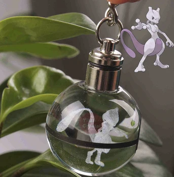 

Crystal Keychain Pokeball Umbreon Design 30mm Ball For Return Gift