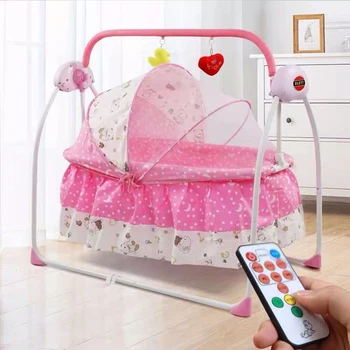 

Baby Electric Swing For Newborns Bed Newborn Bed Smart Cradle Children's Rocking Chair Bed Full Sets Cradle