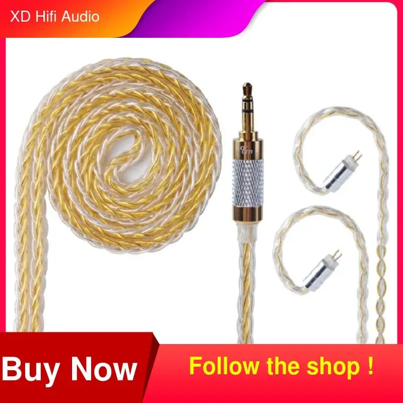 

Upgraded TRN 8 Core Silver Plated Cable 3.5 0.75 0.78 MMCX Balance HIFI Earphone Cable forTRN VX V90 CCA CA16 BL-05 BL-03