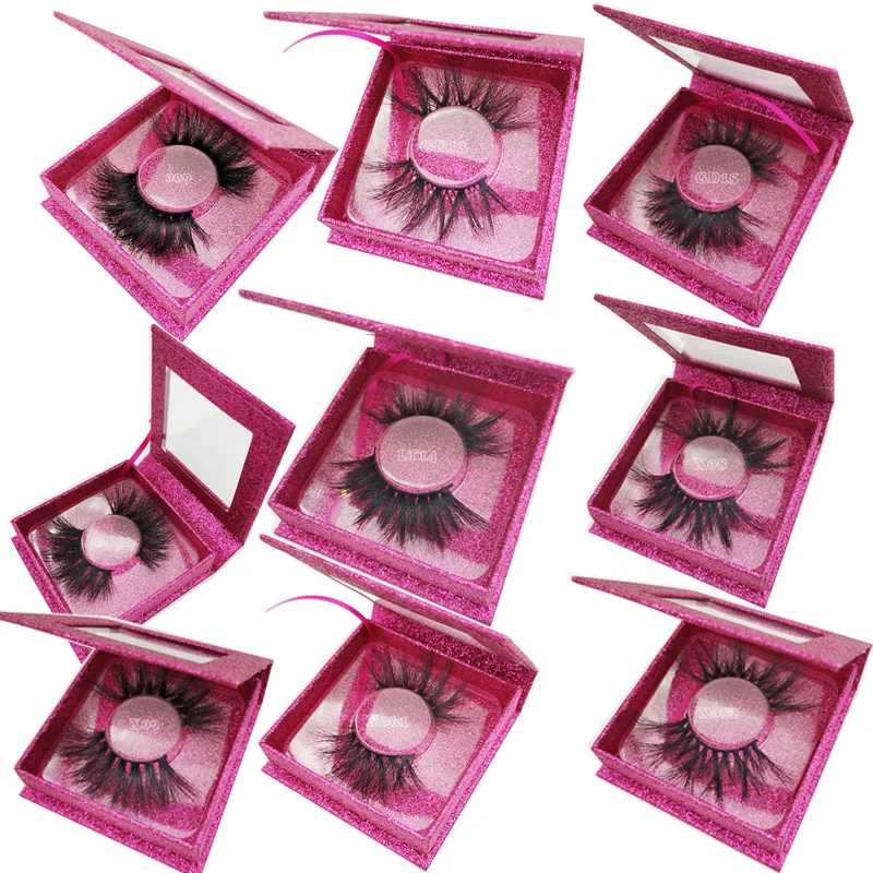 

25mm lashes Wholesale 25mm mink lashes true mink Hair eyelashes False Lash natural false eyelashes mink eyelashes private logo
