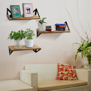 

3pcs/set Floating Frame Wall Hanging Type Of Country Wood Wall Frame Suitable For Bedroom Bathroom Living Room Kitchen