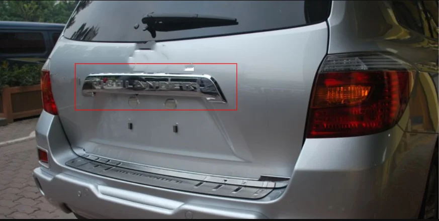 2009-200 для Toyota highlander ABS бампер Защитная крышка задняя дверь отделка автомобиля Стайлинг Аксессуары