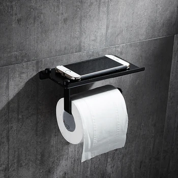 

Wc Papier Halter Mit Handy Regal Langlebig Praktische Wand Montiert Hängenden Wc Papier Rack Rolle Bad Vintage Decor Stil
