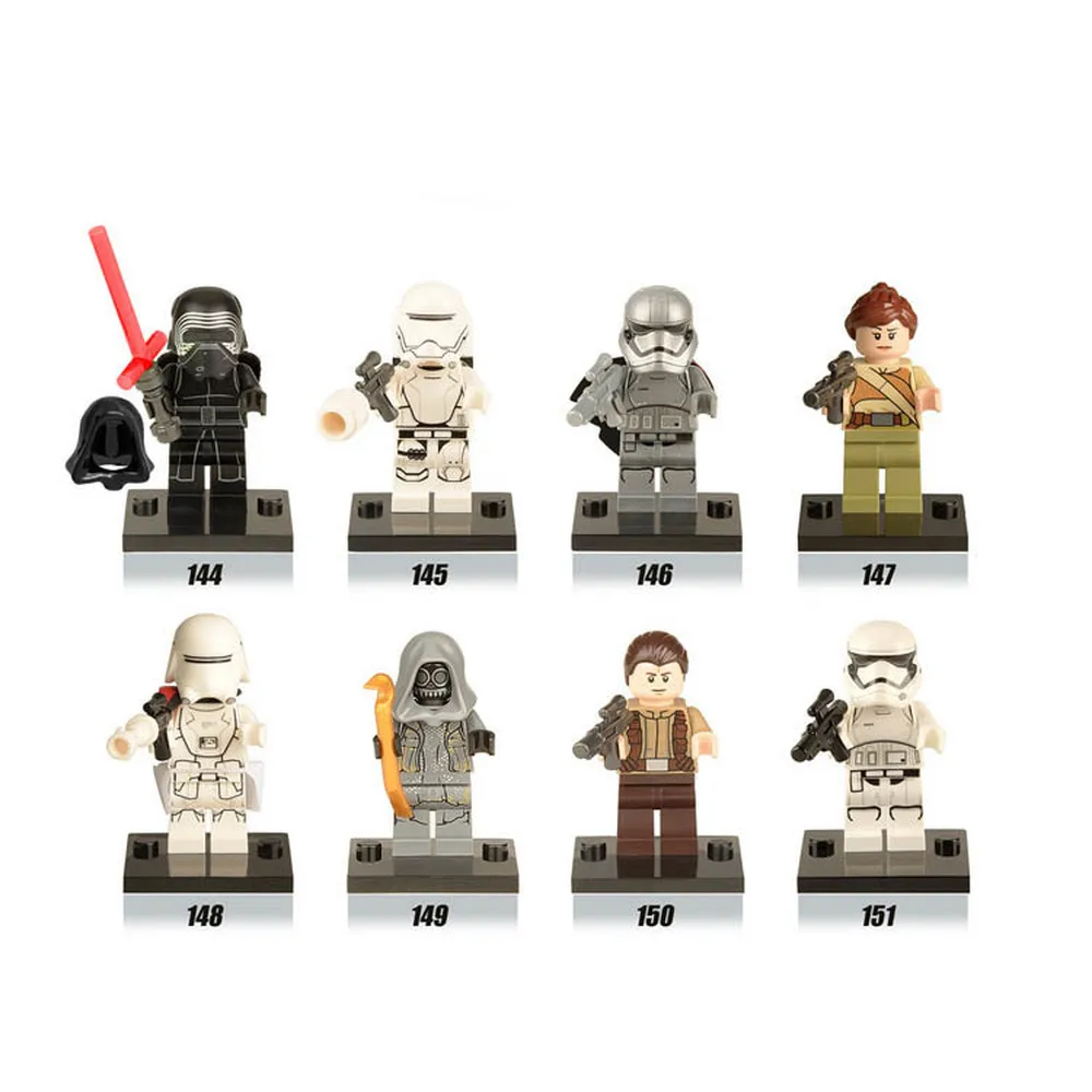 LEGOED Blocks Legoed Star wars  black soldier white Soldier Children's small particles building blocks set parent-child games