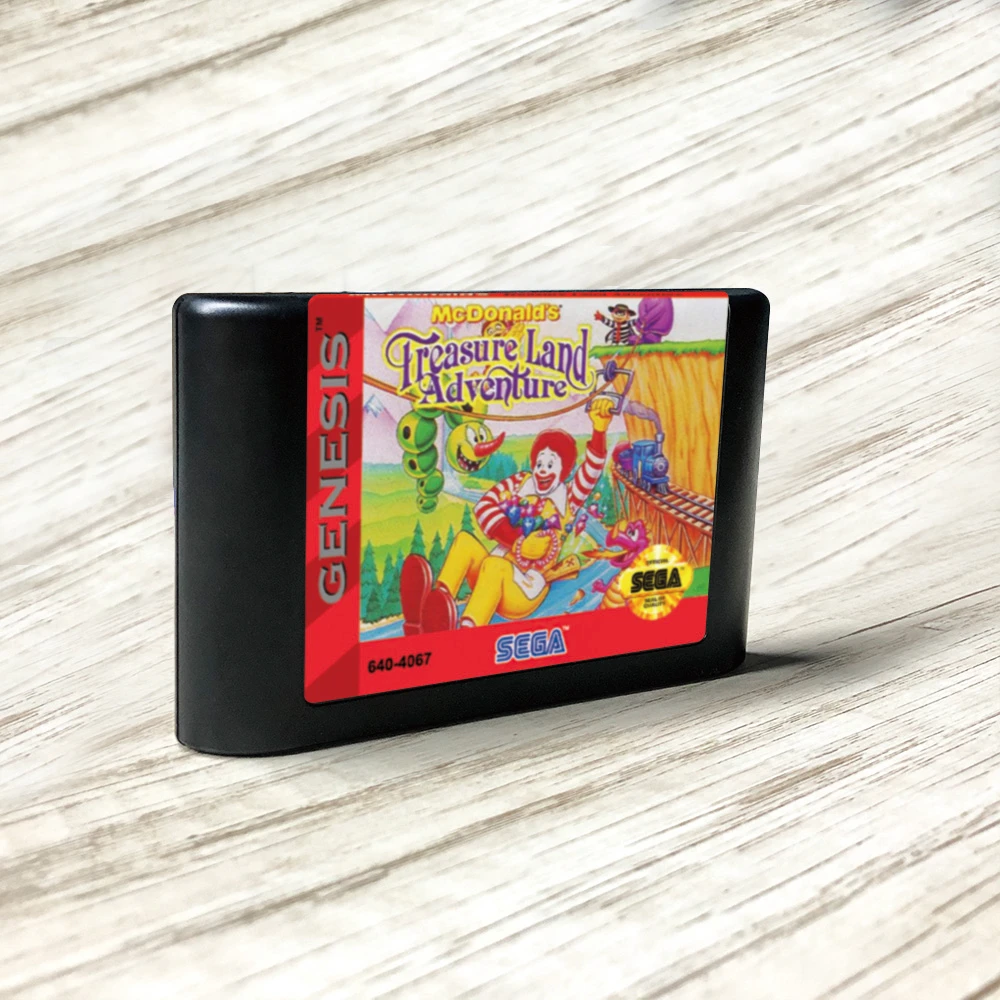 McDonald's Treasure Land Adventure USA Label Flashkit MD Card for Sega  Genesis Megadrive Video Game Console|Replacement Parts & Accessories| -  AliExpress