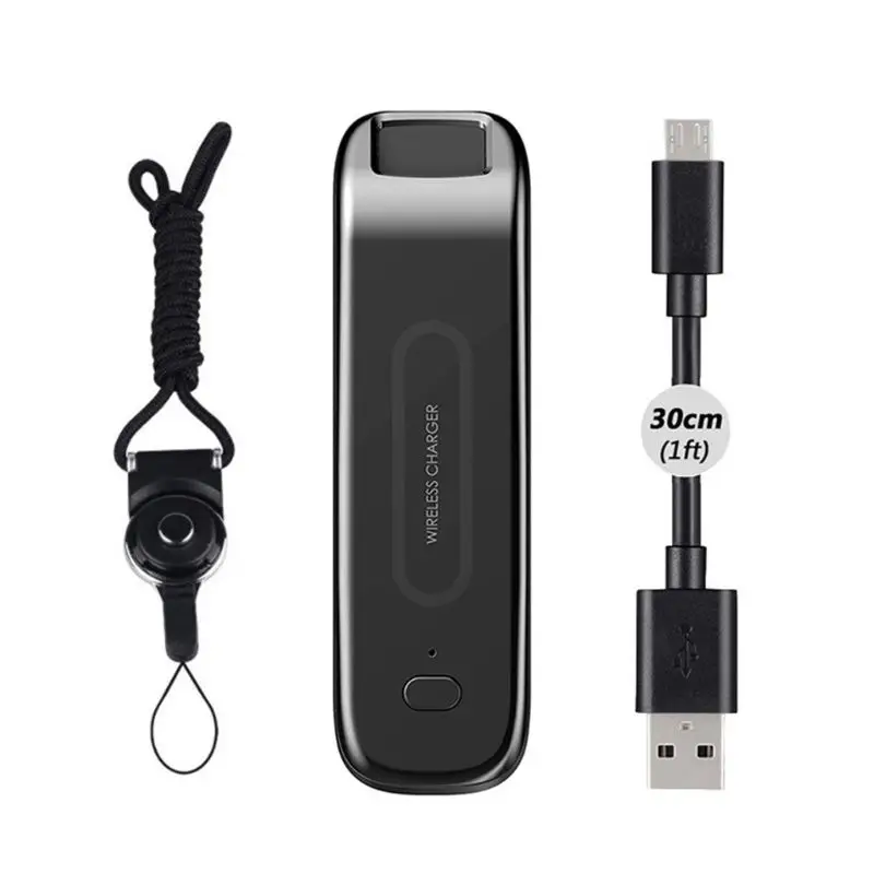 

Wireless Fast Charger Qi Smart Quick Charging Device Pod Kit Power Bank Battery Charger Protective Case Shell with Anti-lost Lan