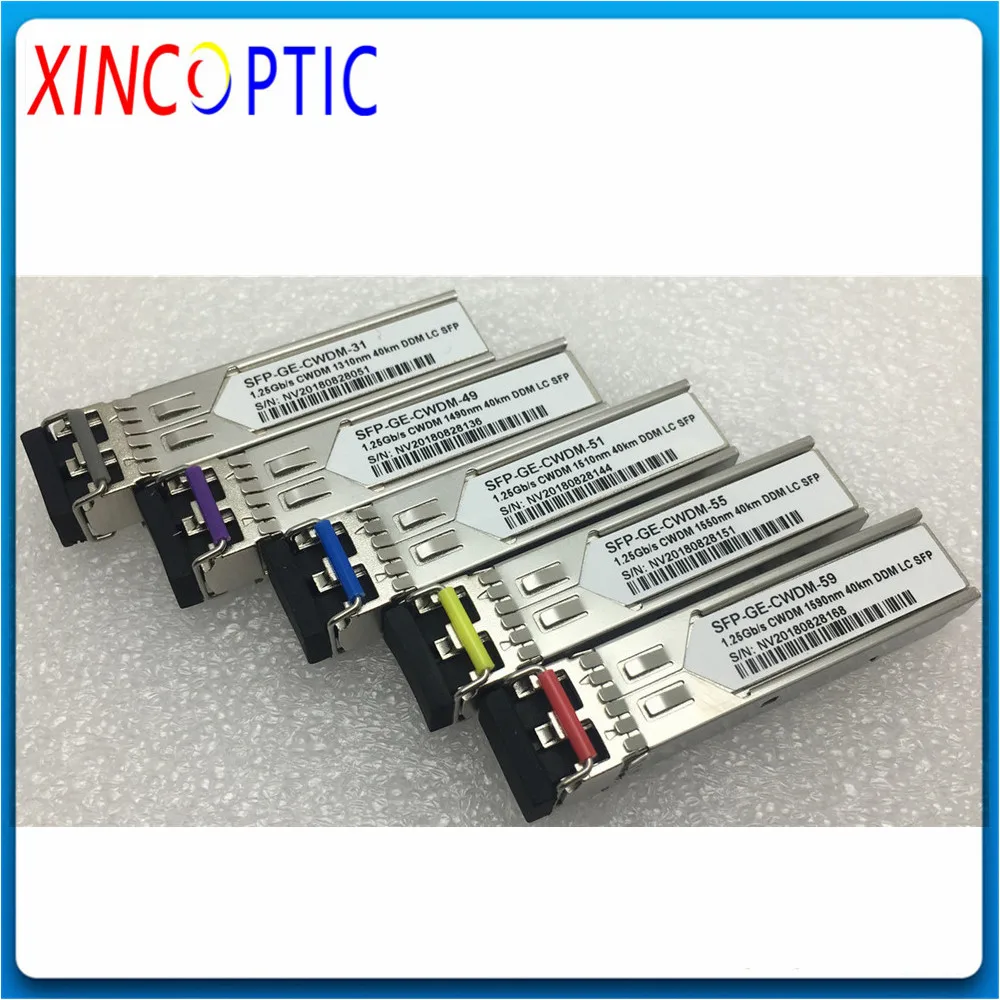 1 25 г 20 км 40 80 120 160 1270 1610нм CWDM SFP модуль приемопередатчика дуплекс LC 25G трансивер с