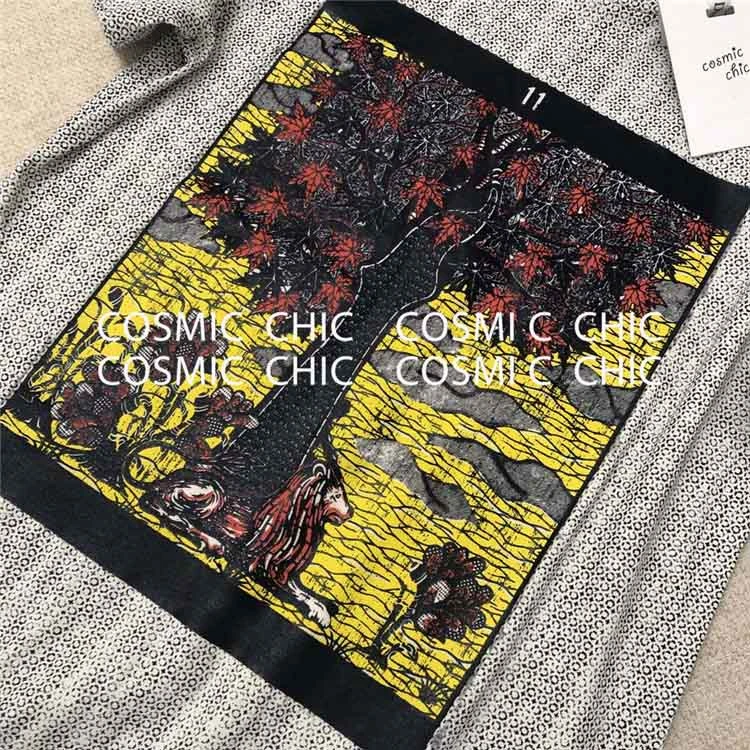 D Cosmicchic, женская футболка с коротким рукавом, высокое качество, разноцветный рисунок, повседневный Топ, футболка, подиум, модный дизайн - Цвет: D