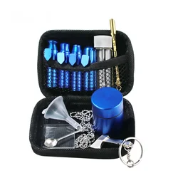 Ensemble de reniflard à balles en aluminium + cuillère distributeur en métal + pot de rangement + entonnoir en plastique 