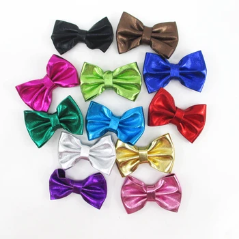 

5pcs Synthetic Leather Shiny Bowknot Girls Hair Bows 5Pcs,DIY Holiday Wedding Decorations Baby Hair Accessories,5Yc2604