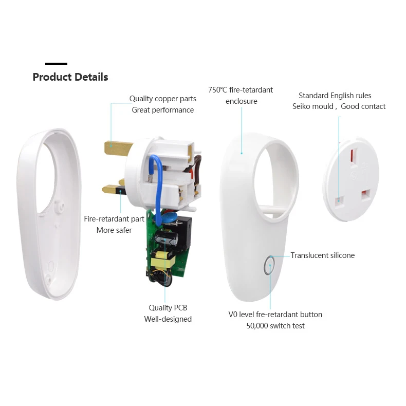  Sonoff S26 WiFi Smart Plug EU US UK AU CN Automation Smart Home Remote Socket Kit Switch Compatible - 4000216857013